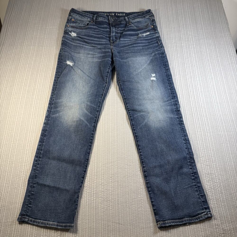 American Eagle Jeans Mens 36 X 34 Straight Airflex Casual Streetwear Americana